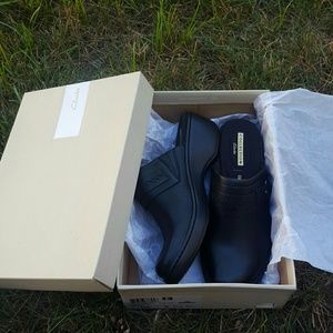 Clark's collection Delano Amber black leather shoe